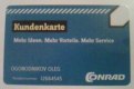Freebie: conrad, free card, find  Conrad Kundenkarte , click mehr, 