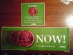 Freebie: Onecentnow, Free pin, bumper sticker, window card or door stic