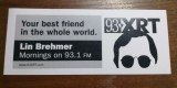 Freebie: wxrt, Free 93XRT Window Sticker