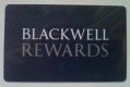 Freebie: bookshop, Blackwell Rewards Card