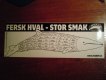 Freebie: hvalbiff, Free brochures and stickers