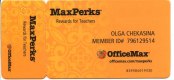 Freebie: officemaxperks, free plastic card