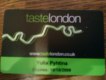 Freebie: tastelondon, Free london card