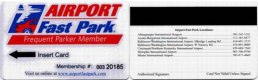 Freebie: Airportfastpark, Free plastic card
